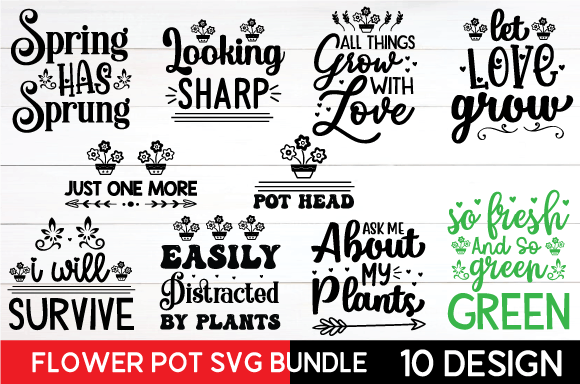 Flower Pot Svg Bundle: A Versatile Graphics Asset for Crafts