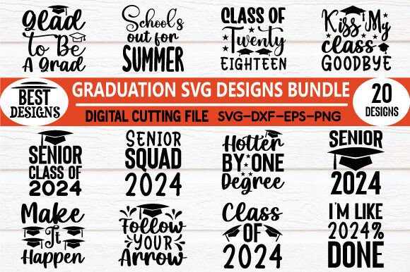 Graduation SVG Design Bundle: A Versatile Embroidery Asset
