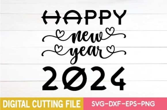 Happy New Year 2024 Svg: A Festive Embroidery Design