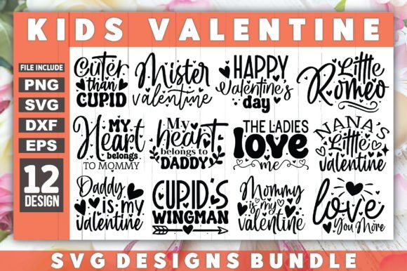 Kids Valentine SVG Bundle: A Versatile Graphics Asset for Crafts