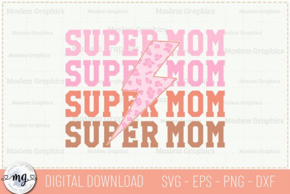 Retro Super Mom SVG: A Versatile Graphics Asset for Crafts
