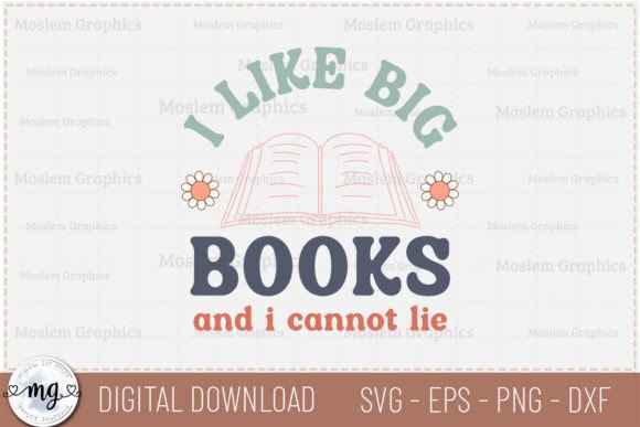 Review: I Like Big Books - Retro Book Lover SVG