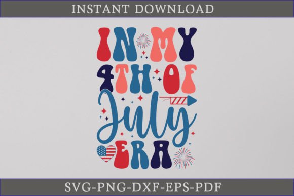 Review: In My 4th of July Era Retro Shirt SVG for Graphics and Crafts