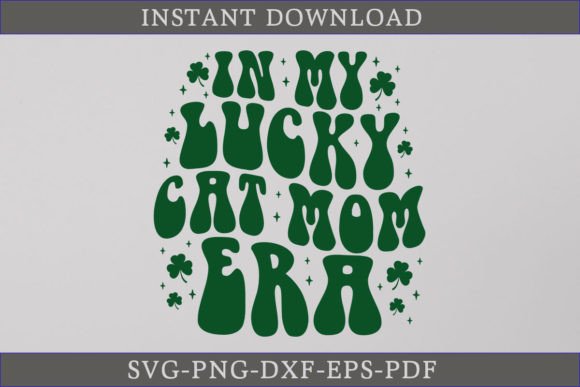 Review: In My Lucky Cat Mom Era Retro Shirt SVG for Graphics and Crafts