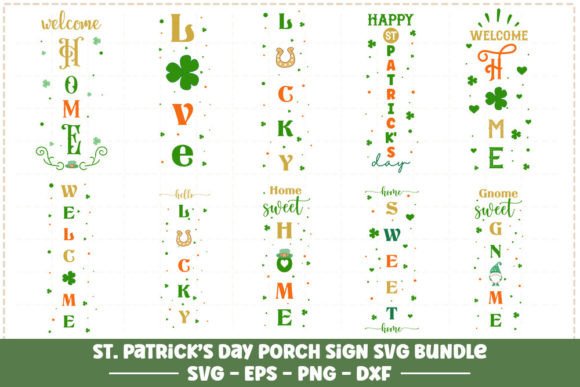 St. Patrick's Day Porch Sign SVG Bundle: A Graphics and Crafts Essential