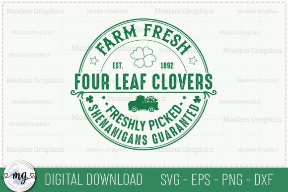 St. Patrick's Day Round Vintage Sign SVG for Crafts & Graphics