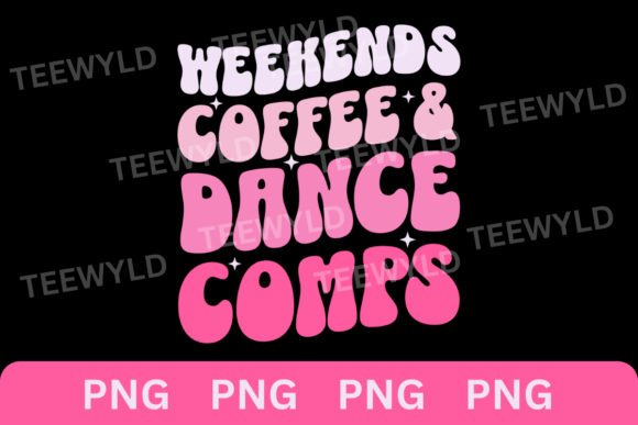 Weekend Coffee Dance Comps: A Groovy Graphics Asset for Crafts