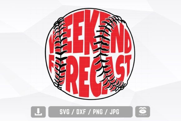 Weekend Forecast Svg, Baseball Embroidery Design